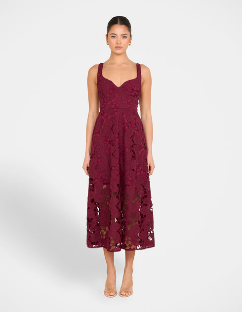 Martina Sweetheart Midi Dress